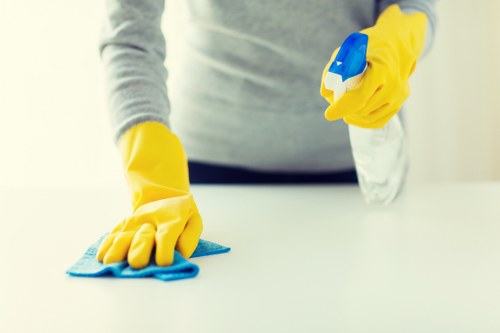 Deep fabric upholstery cleaning for a sofa in SE16