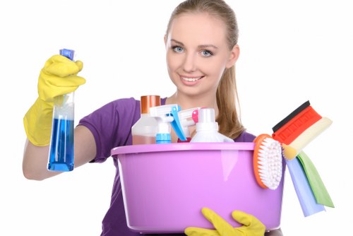 Local move out cleaners working in a SE16 property